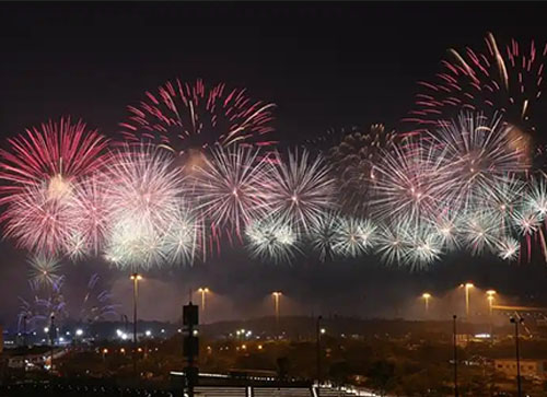 筠连县焰火晚会